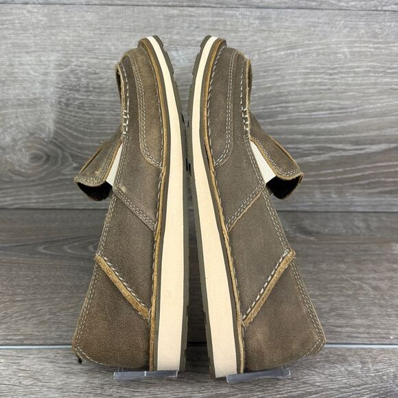 Ariat Bomber Cruiser Women’s Sz 7B Brown Tan Leather Slip-On Loafers 10023008 - Picture 9 of 10